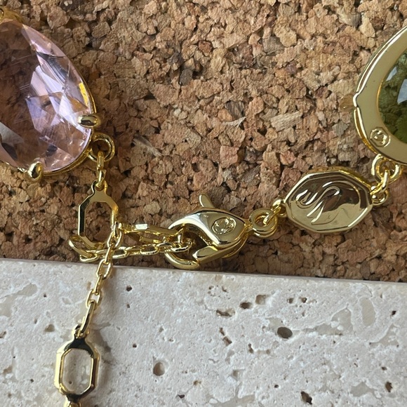 Swarovski Elegant Multicolor Gemstone Necklace - Picture 5 of 10